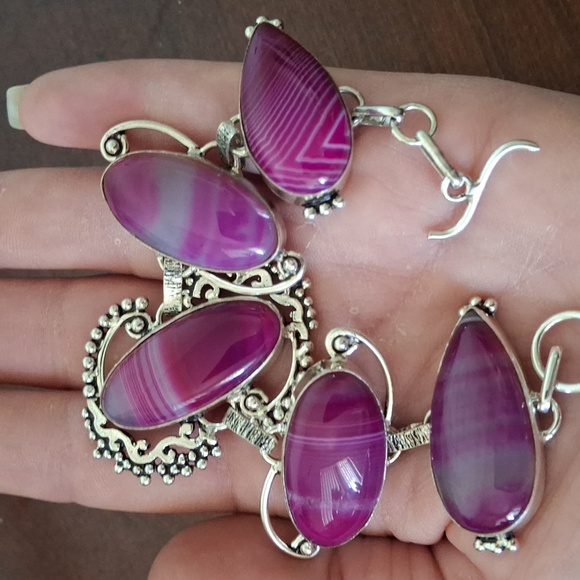 New Botswana Agate Silver Bracelet. - Picture 1 of 14